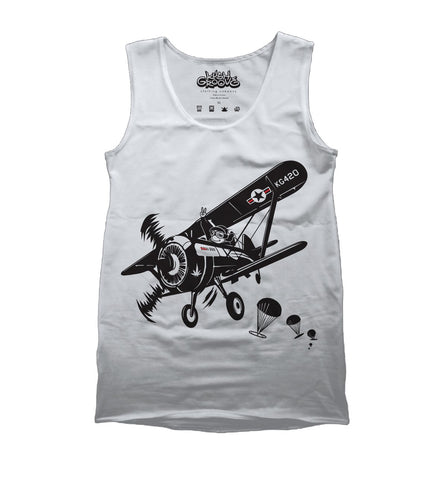 Fighter Pilot Tank Top T-Shirt - Kush Groove Clothing