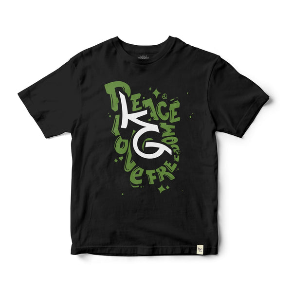 Kush Groove Peace Love Freedom T-Shirt - Kush Groove Clothing